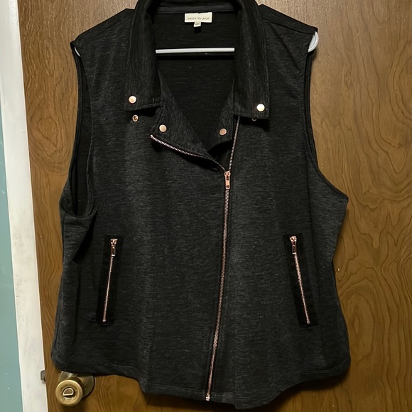 Belle Du Jour Jackets & Blazers - Belle du jour dark gray vest size 3X